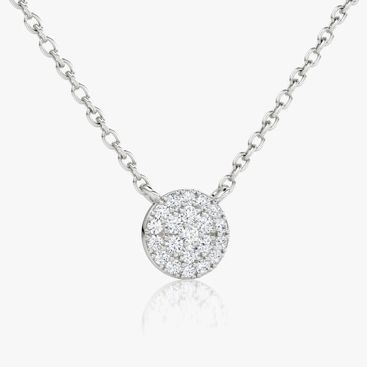 0.12 TCW Round Lab-Grown Diamond Necklace – Minimal Everyday Elegance