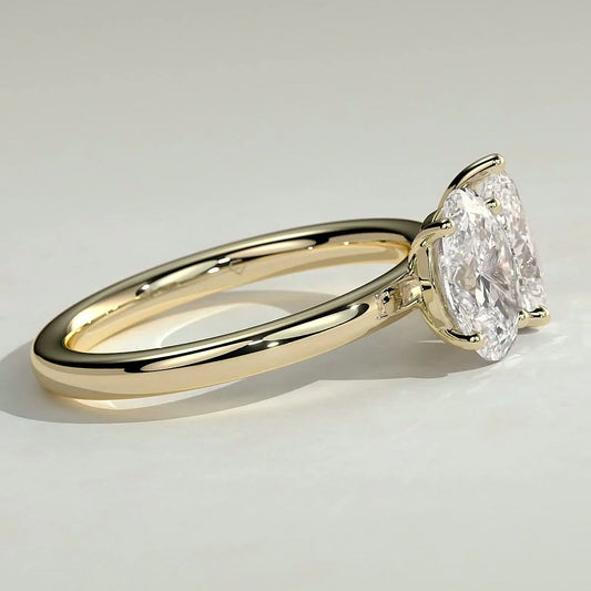 1 CT Oval & Pear Toi et Moi Lab Grown Diamond Engagement Ring.