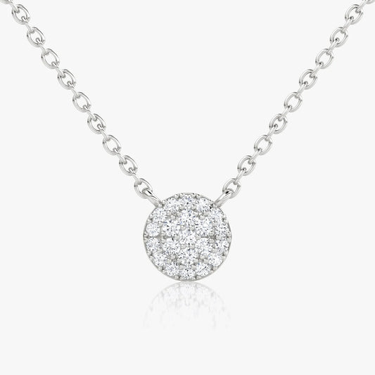 0.12 TCW Round Lab-Grown Diamond Necklace – Minimal Everyday Elegance