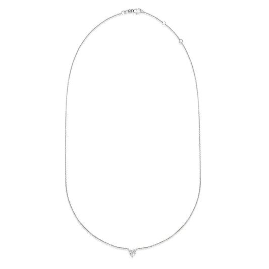 0.7 CT Heart Solitaire Lab Grown Diamond Necklace.