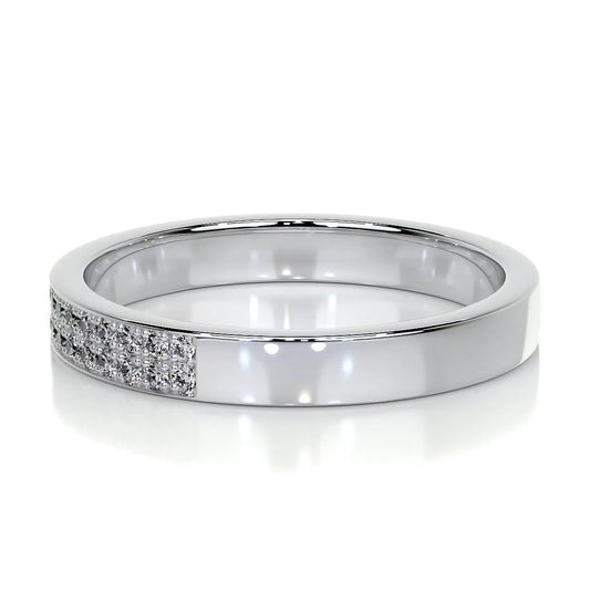 0.20 CT Round Half Eternity Lab-Grown Diamond Wedding Band – Classic Minimal Sparkle
