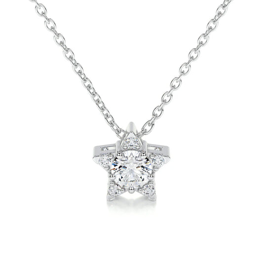 0.25 CT Round Lab Grown Diamond Necklace.