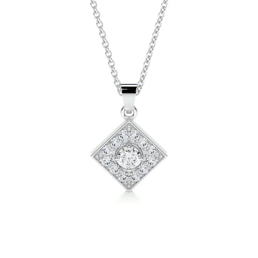 0.25 CT Round Lab Grown Diamond Necklace.