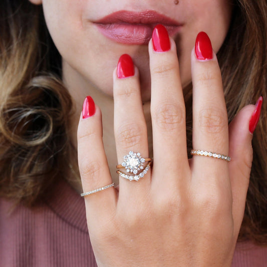 1.5 CT Round Lab-Grown Diamond Ring – Halo Engagement Ring, Maximum Fire & Sparkle.